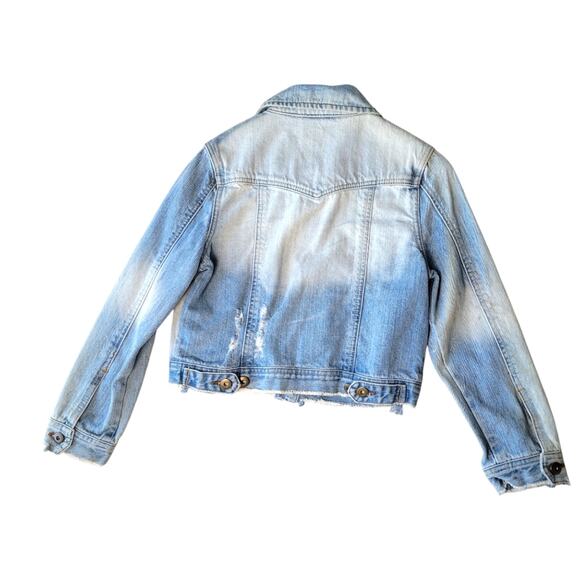 Millau Distressed Denim Jean Jacket NWT Small - Picture 4 of 6